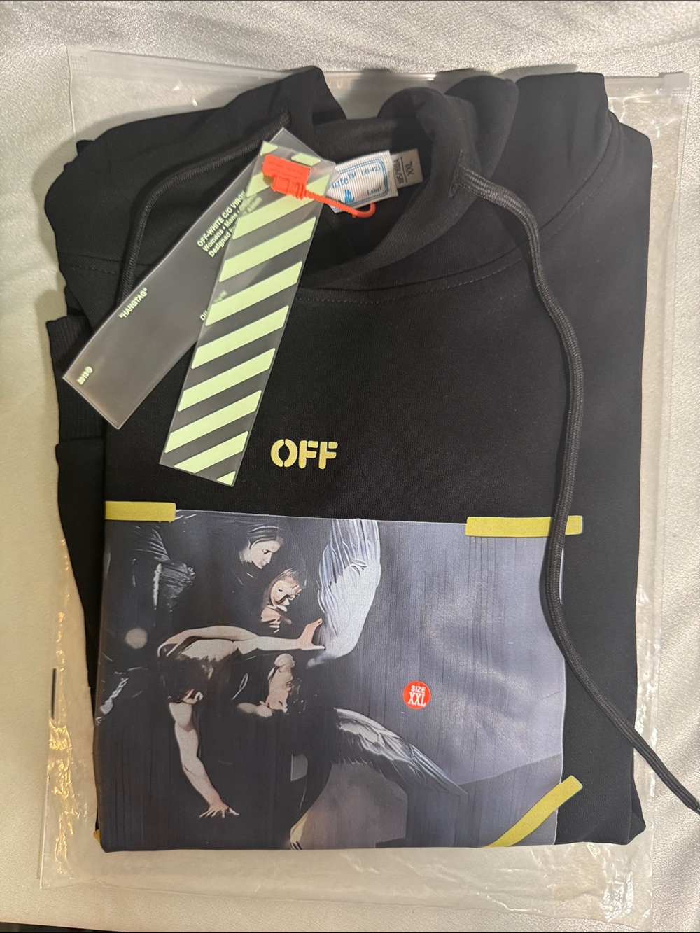 Off-White Caravaggio-Print Hoodie, featuring a classic painting graphic🔥New! XXL - Picture 6 of 7